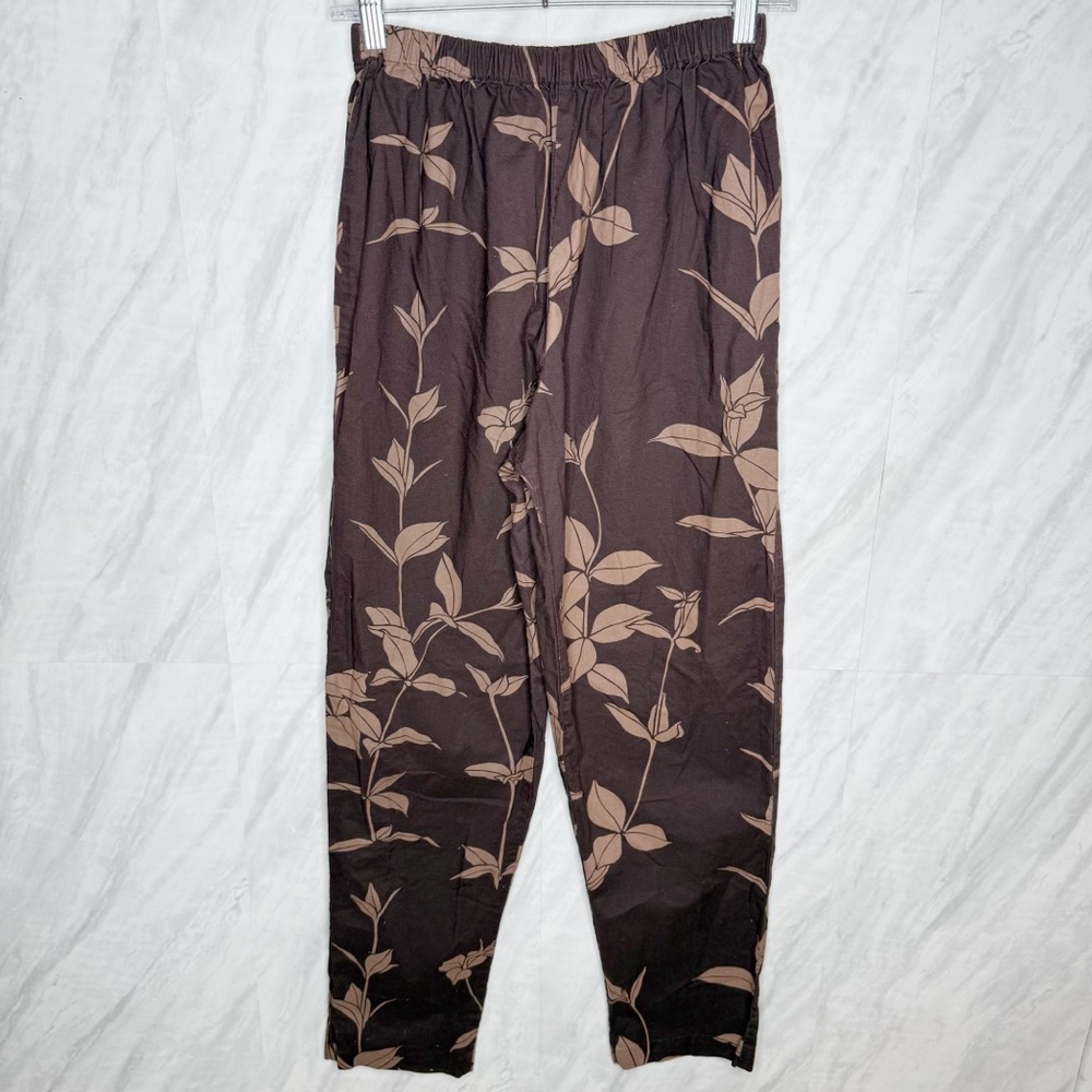 Sig Zane Hilo Brown Botanical Pants Medium